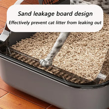 Kitty Sandbox Cat Litter Box Semi-enclosed Splashproof Cat Tray Cat Toilet Cleaning Basin Supplies Pet Toilet Kitten Tray Bedpan
