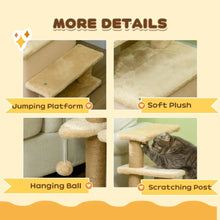 Cat Steps – Adjustable Cat Stairs with Cat House & Hanging Toy Ball for Indoor Cats