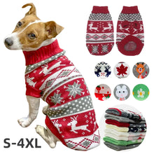 Christmas Pet Dog Sweater - Cute Knitted Wool Winter Costume for Cats & Medium Dogs