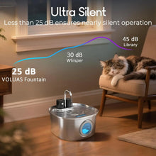 Automatic Cat Water Fountain – 3L Stainless Steel Wireless Rechargeable Pet Water Fountain with Motion Sensor