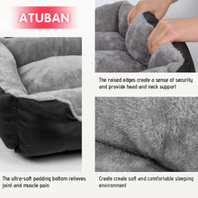 Large Orthopedic Dog Bed – Soft Washable Plush Pet Sofa for Medium & Large Dogs, Warm Cat Bed