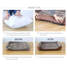 Large Orthopedic Dog Bed – Soft Washable Plush Pet Sofa for Medium & Large Dogs, Warm Cat Bed