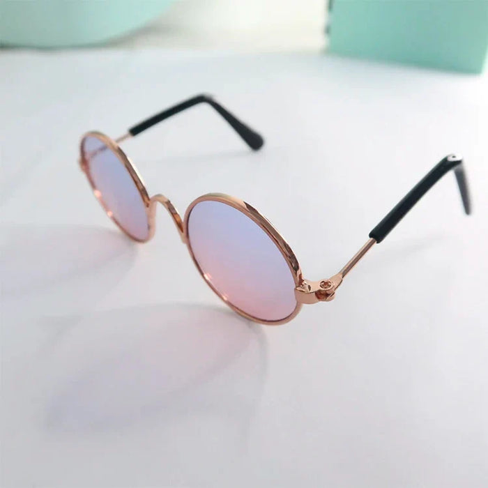 Vintage Round Pet Sunglasses-10