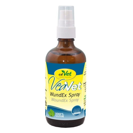 Pflegespray VeaVet WundEx für Hunde und Katzen – Tierpflege, Inhalt 100 ml – cdVet