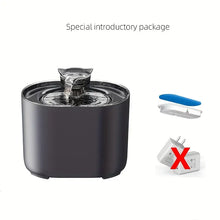 Smart USB-Powered 2.2L Pet Water Fountain for Cats and Dogs - Black