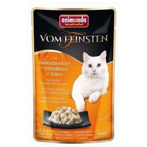 Katzennassfutter vom Feinsten mit Hühnchenfilet & Entenbrust in Sauce 50g, 18er Pack – Animonda Cat