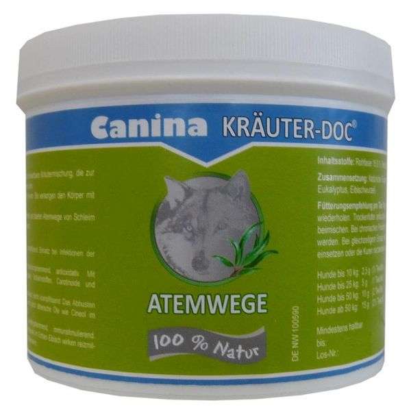 Ergänzungsfutter für Hunde KRÄUTER-DOC Atemwege – Canina Pharma