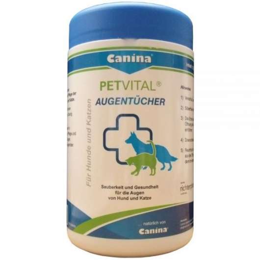 Augentücher für Hunde PETVITAL 120 Stück | Canina Pharma