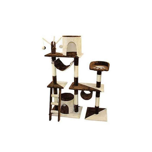 Kratzbaum für Katzen – Barcelona, beige/braun