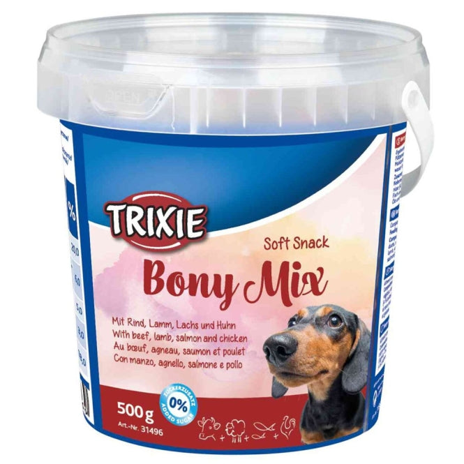 Hundeleckerli – Soft Bony Mix 500g Eimer – Bild 2