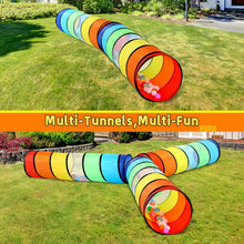 Pop-Up Pet Crawl Tunnel Tent with Toys
