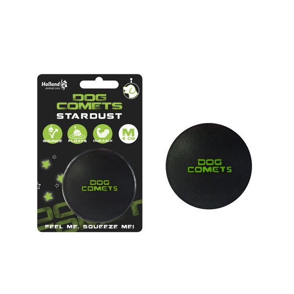 Hundeball – Dog Comets Stardust, Schwarz/Grün