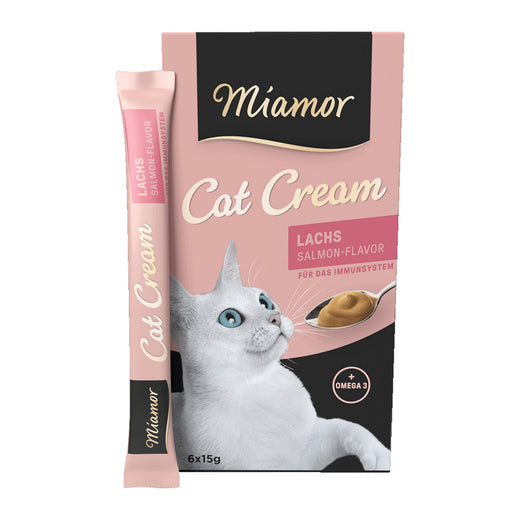Katzenpaste Cat Confect Lachs-Cream 6x15g – Miamor