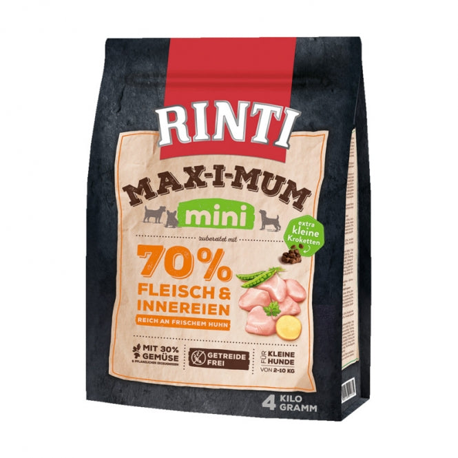Hundetrockenfutter Max-i-mum mini Huhn | Rinti