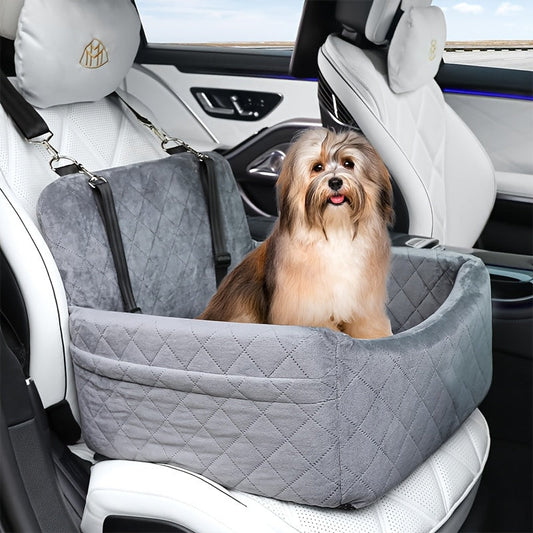 Tragbarer Hunde-Autositz mit Sicherheitsgurt
