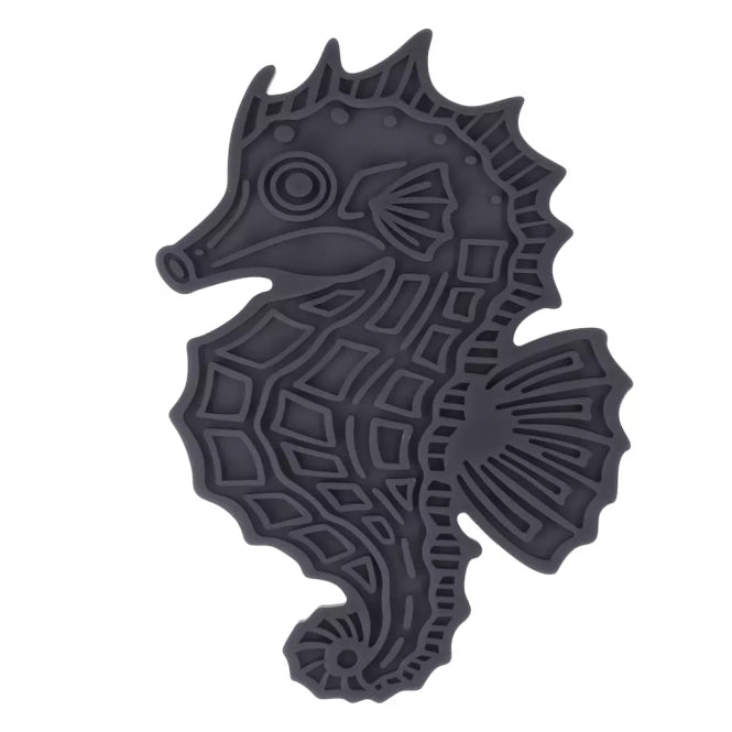 Intelligenzspielzeug für Hunde – Lick Mat Seahorse, grau