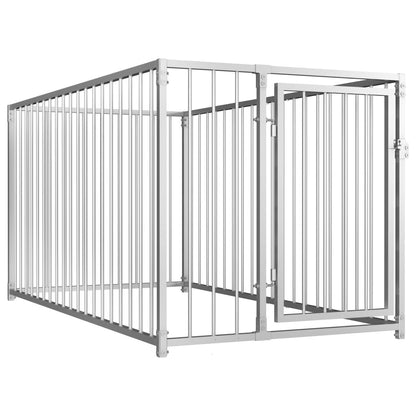 Outdoor dog kennel 100x200x100 cm