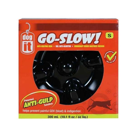 Anti-Schling-Napf für Hunde – Go-Slow Schwarz 300 ml