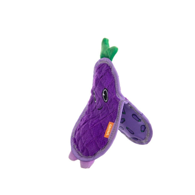 Plüschspielzeug für Hunde – Flip Floppz Eddie die Aubergine – Bild 2