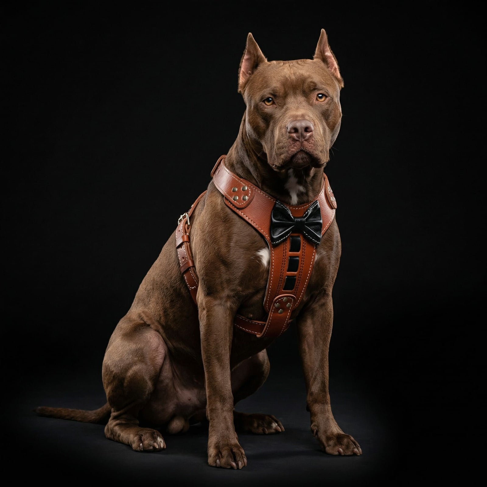 Bestia ''Bowtie'' leather harness