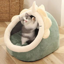 Foldable Pet Cave Bed with Soft Cushion for Cats and Small Dogs