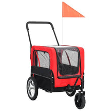 Dog Stroller & Bike Trailer – Foldable 2-in-1 Pet Carrier with Hitch for Large Dogs