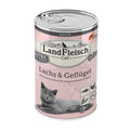 Katzennassfutter Cat Adult Gelee mit Lachs & Geflügel 400 g, 6er Pack | Landfleisch