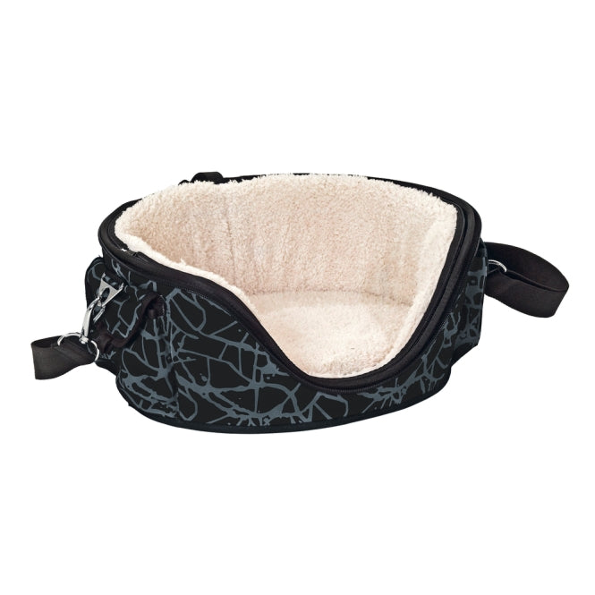 Tragetasche für Hunde – Shopper De Luxe, Größe S, Schwarz – Bild 2
