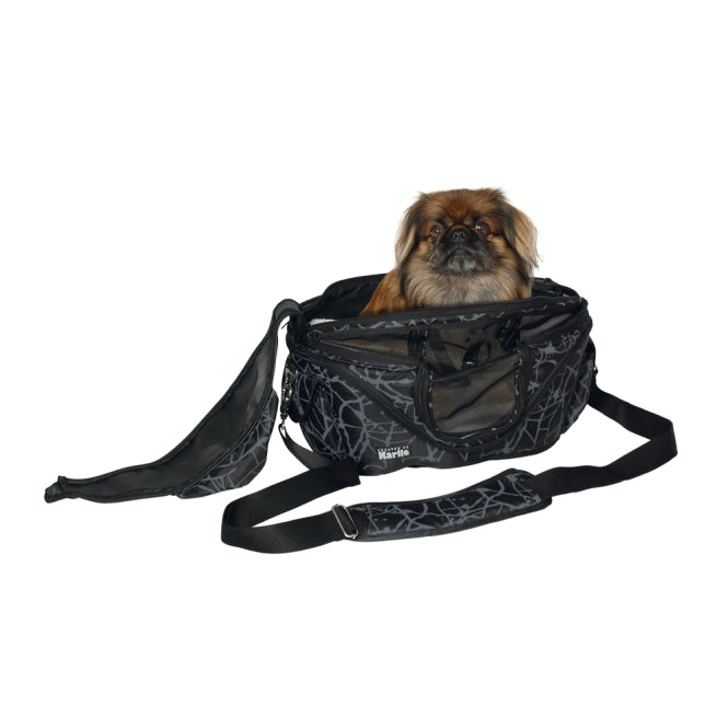 Tragetasche für Hunde – Shopper De Luxe, Größe S, Schwarz – Bild 4