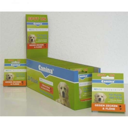 Zeckenschutz für Hunde PETVITAL Novermin für große Hunde 4ml | Canina Pharma