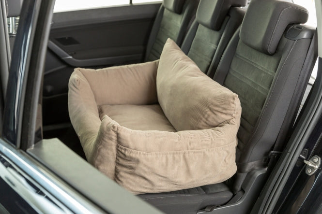 Autositz für Hunde – doppelt, taupe – Bild 5