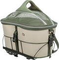 Hundefahrradkorb für den Gepäckträger, olivgrün/beige | Trixie