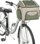 Front-Fahrradkorb für Hunde – olivgrün/beige – Bild 4
