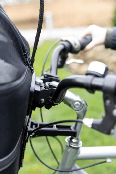 Front-Fahrradkorb für Hunde – mit Netzhaube – Bild 5