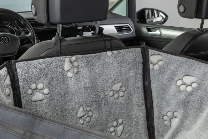 Auto-Schondecke für Hunde – halb, grau/schwarz – Bild 3