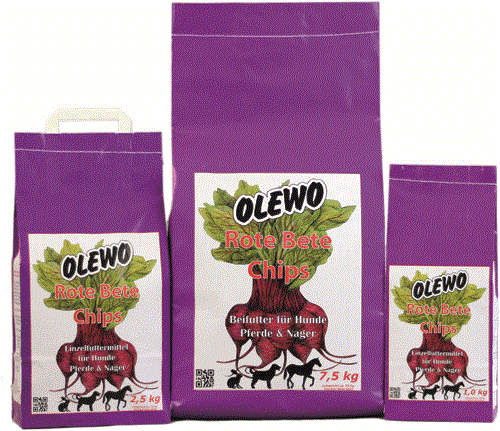 Hundetrockenfutter Rote Bete-Chips – Olewo