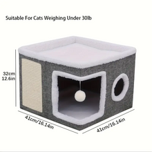 Double-Layer Cat Bed Cave Sofa