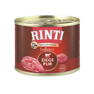 Hundenassfutter Singlefleisch Exclusive Ziege Pur – Rinti