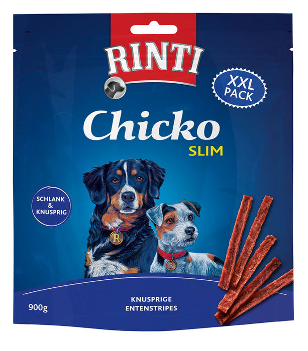 Hundeleckerli Chicko Slim Ente Knusprige Entenstripes 900g – Rinti
