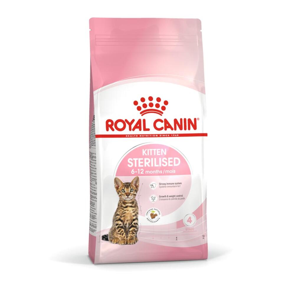 Katzentrockenfutter Feline Kitten Sterilised, 2 kg – Royal Canin Cat