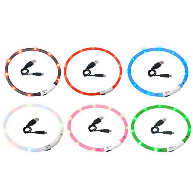 Leuchthalsband für Hunde – Visio Light LED-Leuchtschlauch mit USB – Bild 11