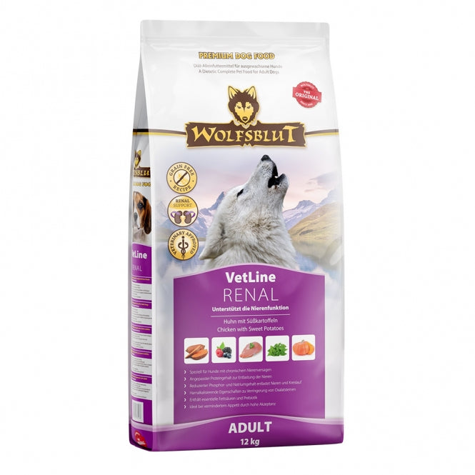 Hundetrockenfutter VetLine Renal, 12 kg | Wolfsblut