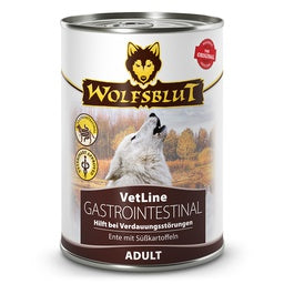 Hundenassfutter Dose VetLine Gastrointestinal 395g, 6er Pack | Wolfsblut