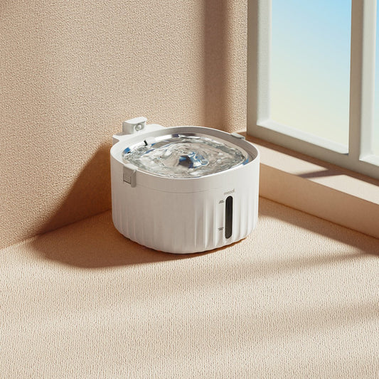 Wireless Smart Sensor Pet Water Fountain with Ceramic Plate
