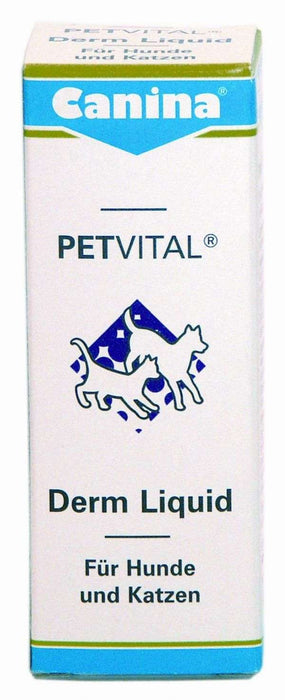 Ergänzungsfutter für Hunde PETVITAL Derm Liquid 25 ml – Canina Pharma