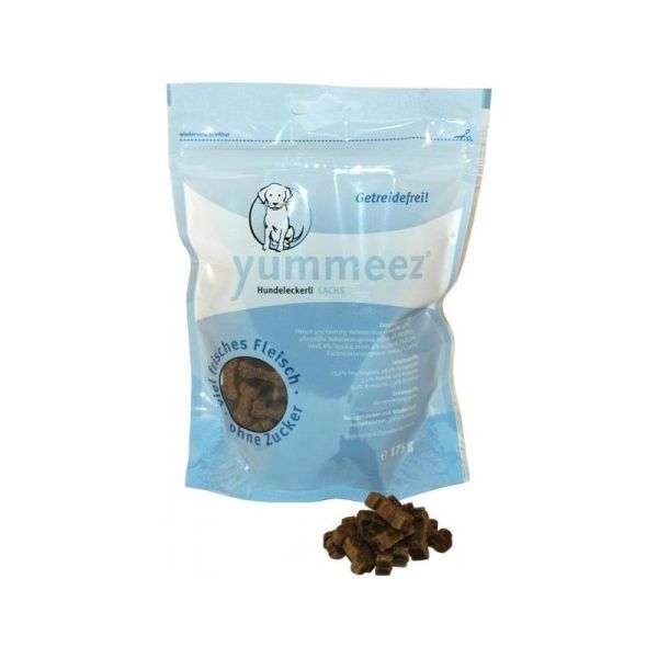 Hundeleckerli getreidefrei Lachs 175g – Yummeez