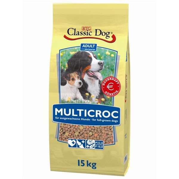 Hundetrockenfutter Multicroc 15kg – Classic Dog