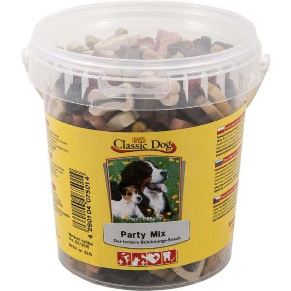 Hundeleckerli Party Mix Eimer 500g – Classic Dog