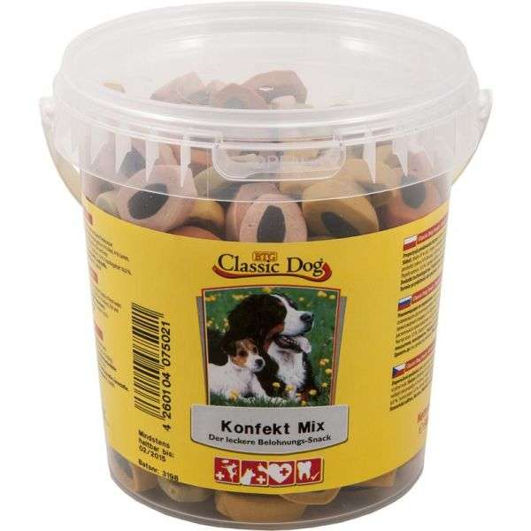 Hundeleckerli Konfekt Mix Eimer 500g – Classic Dog