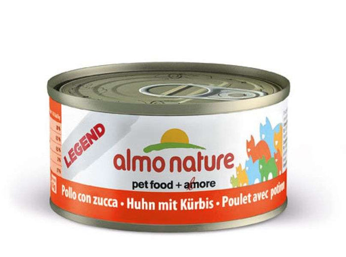 Katzennassfutter HFC Natural Huhn mit Kürbis 70g, 24er Pack – Almo Nature